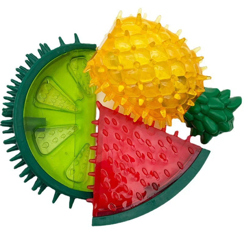 Kühlendes Hunde Kauspielzeug im Fruchtdesign