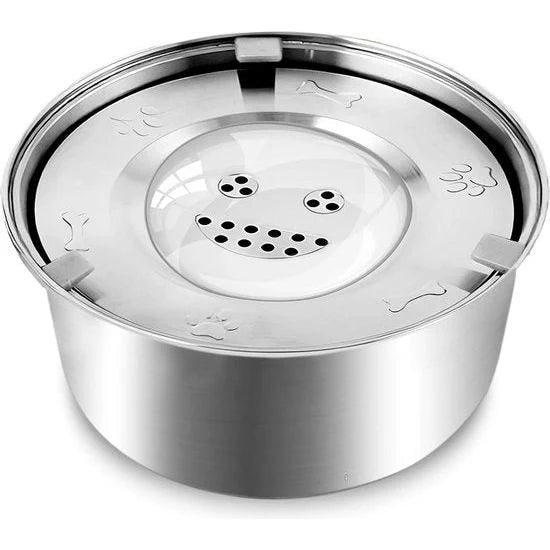HydroPfote - Edelstahl Hundetrinknapf mit Anti-Überlauf-Funktion