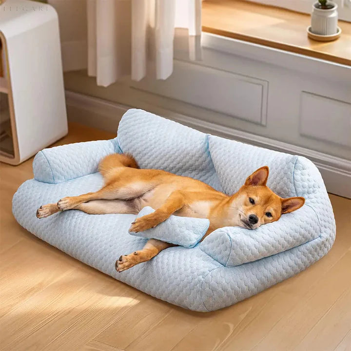 Waschbares Plüschkissenbett für Haustiere - KuschelPfoten