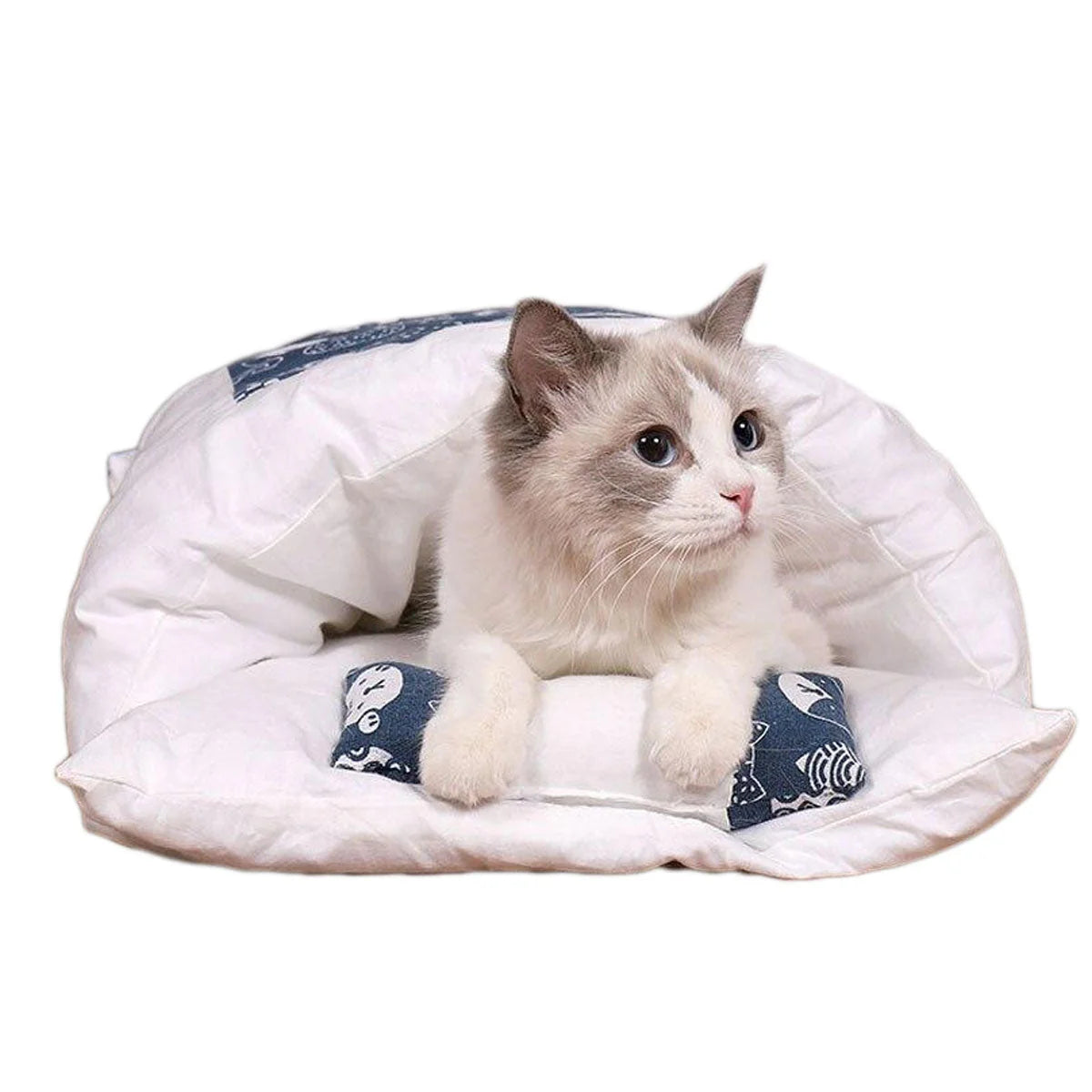 schlafsack katze GemütlichePfoten Schlafsack für Katzen – KuschelBag – tier-herzen