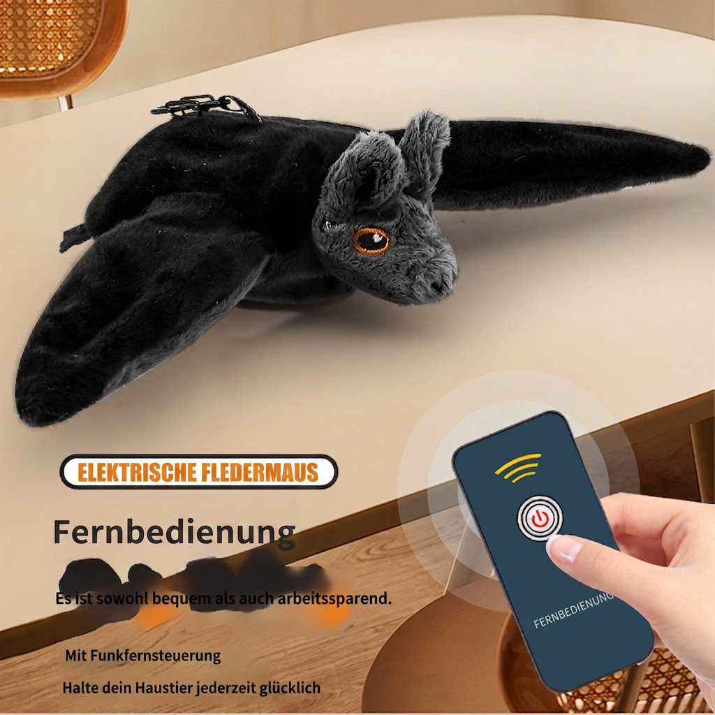 Berührungsaktiviertes Fledermaus-Hundespielzeug zum Flattern mit Katzenminze