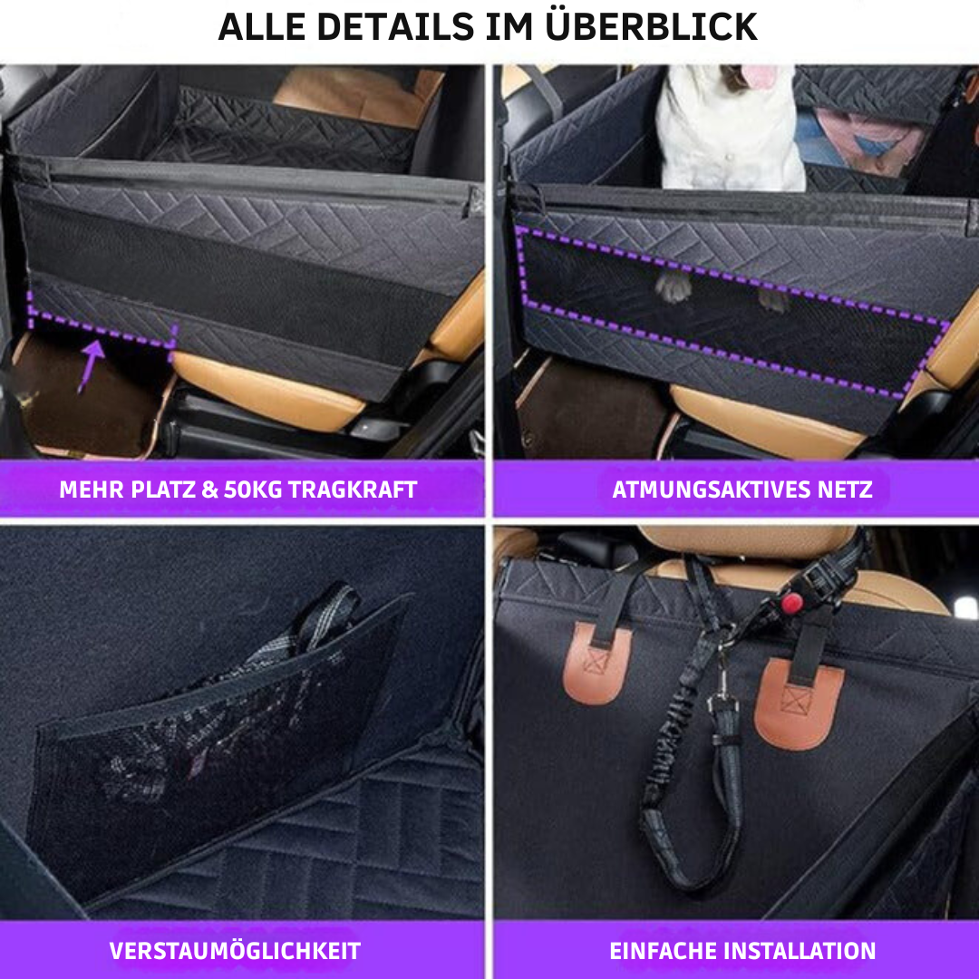 Hunde Hartboden-Autositzerweiterung Einzelsitz