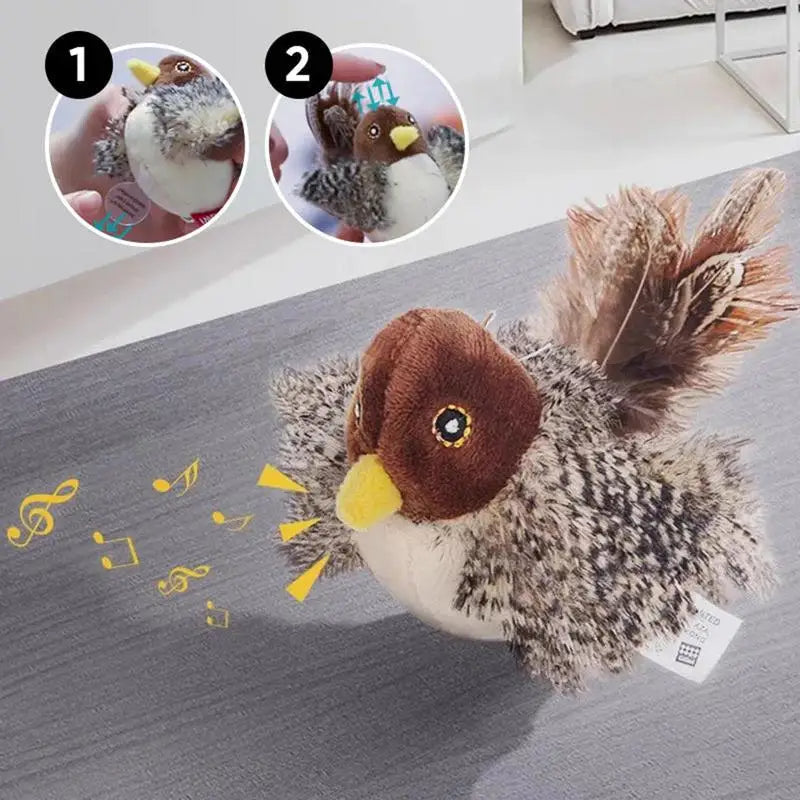 Zwitscherndes Vogelspielzeug für Katzen