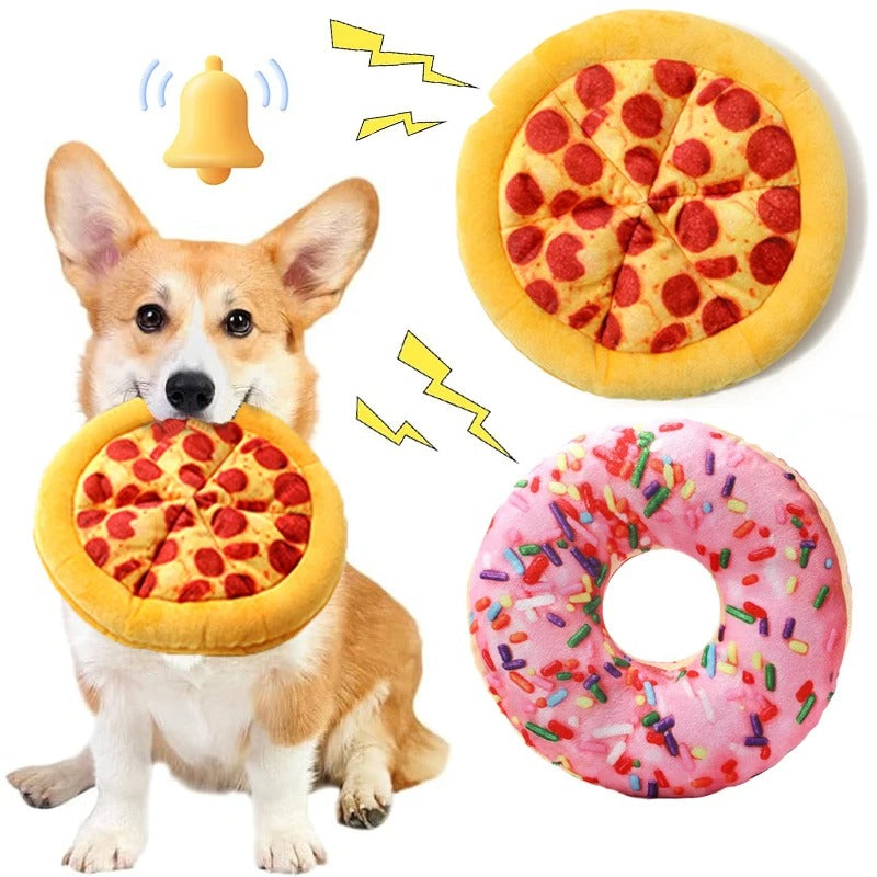 Pizza-Donut Hundespielzeug