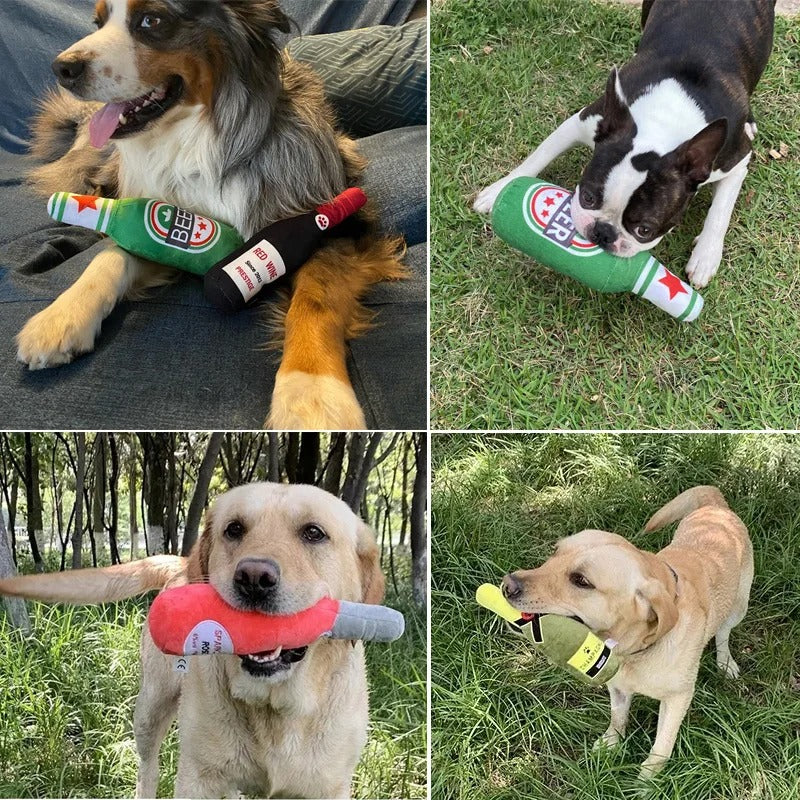 Champagnerflaschen-Form Hundespielzeug