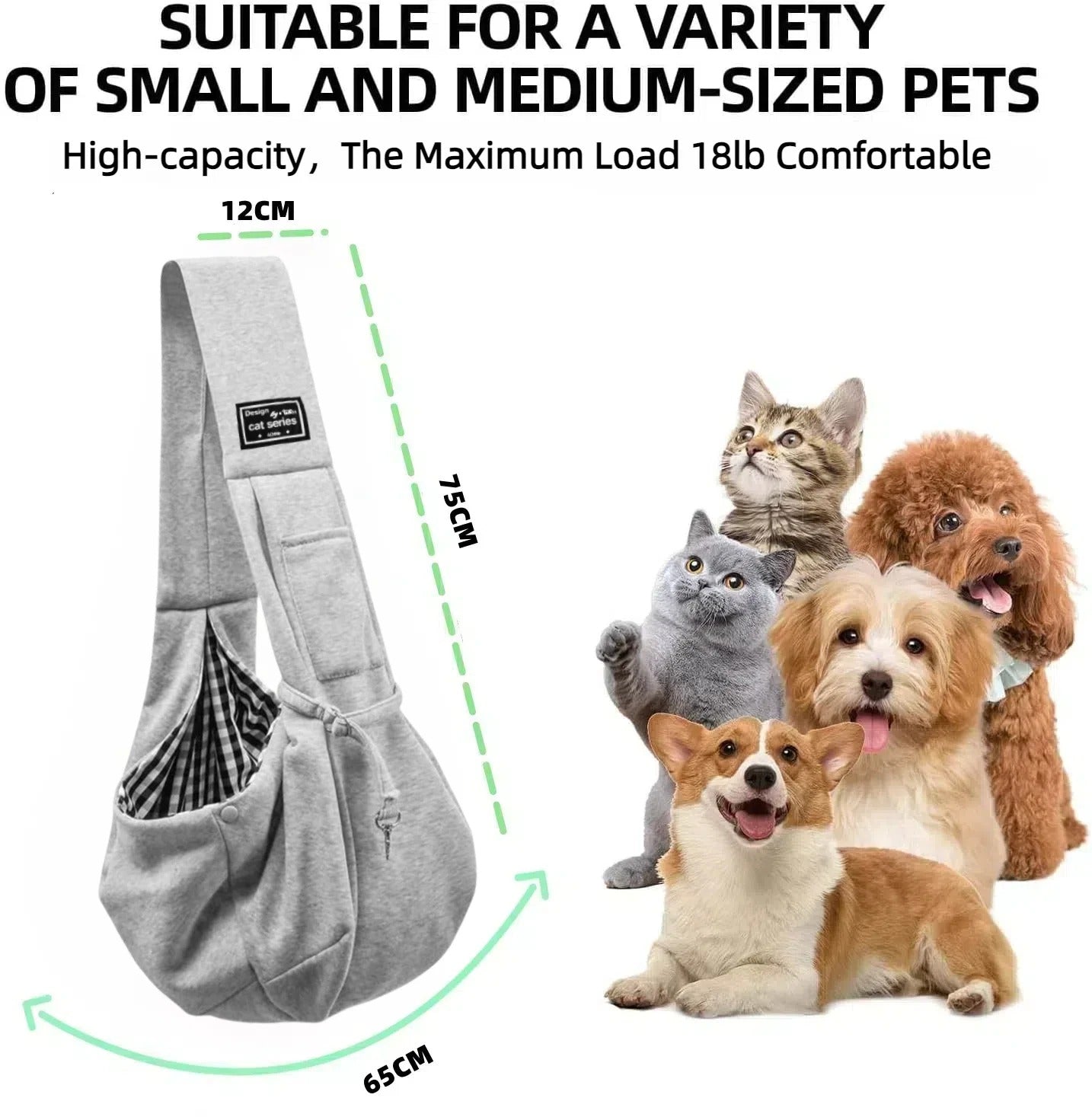 Baumwoll-Hundetasche Komfort