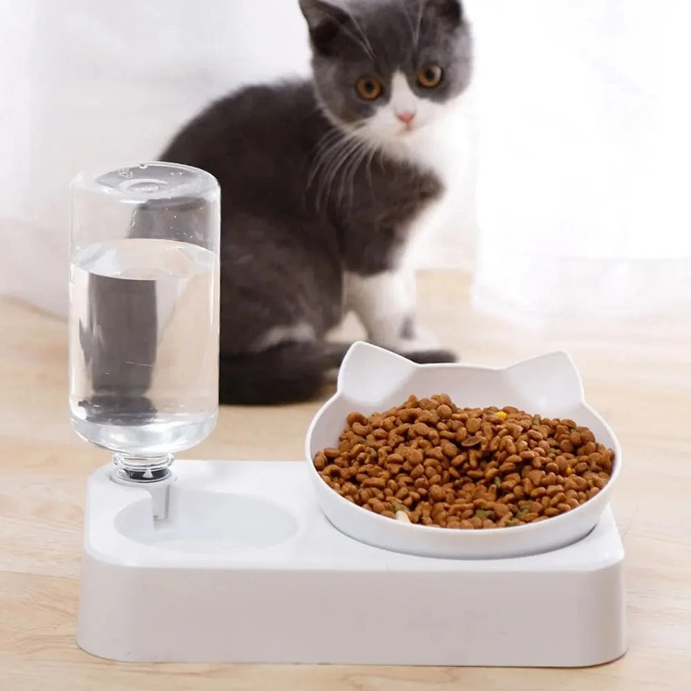 Neigbarer Futter- & Wassernapf