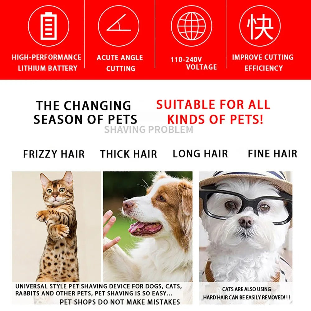 Hundeschermaschine Haustier-/Katzen-/Kaninchen-Haarschneider Grooming Haarschnitt