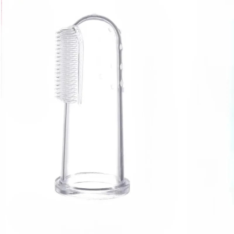 Weiche Finger-Zahnbürste für Haustiere