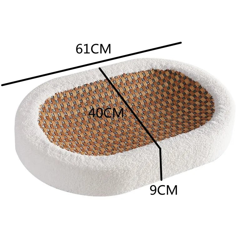 Premium Katzenbett mit Kratzplatte