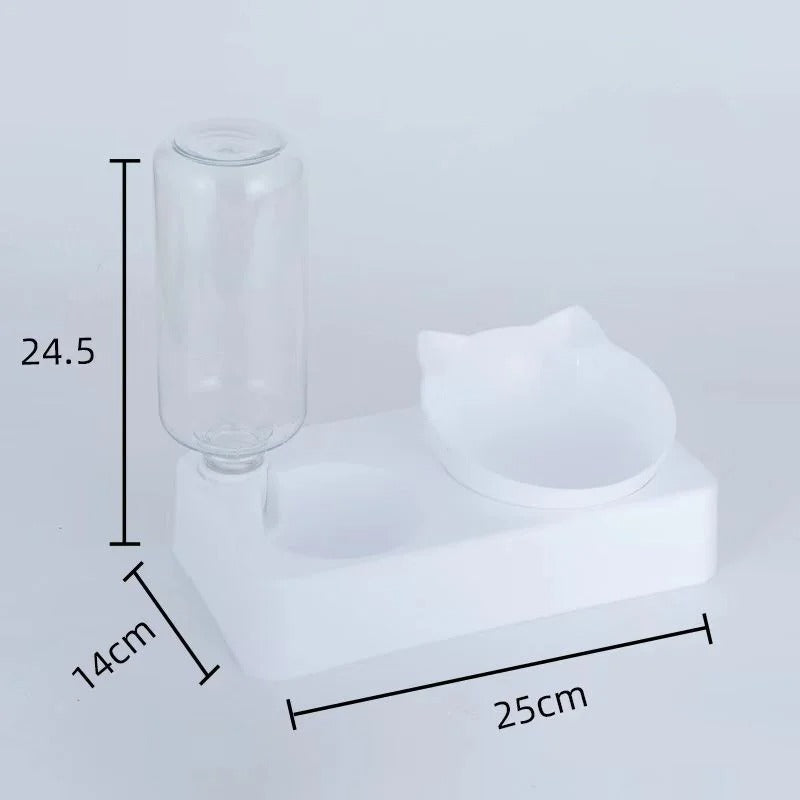 Neigbarer Futter- & Wassernapf
