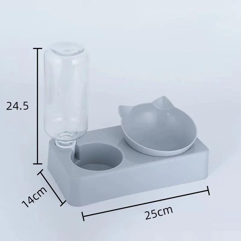 Neigbarer Futter- & Wassernapf