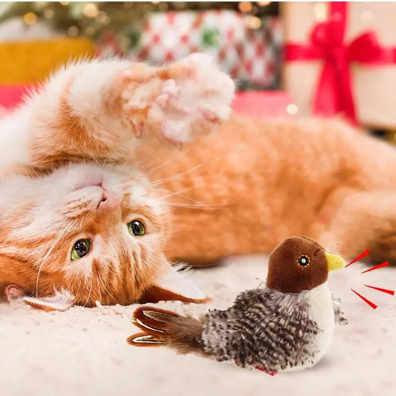 Zwitscherndes Vogelspielzeug für Katzen