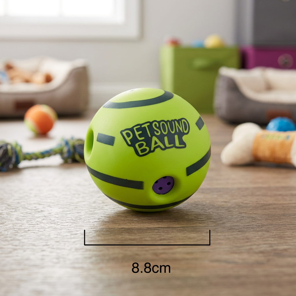 Interaktiver quietschender Wackelball für Hunde – strapazierfähiges Spielzeug zum Selbstspielen
