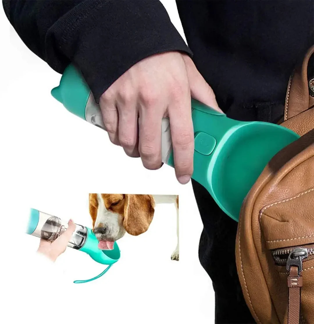 PfotenHydrat Pro – 3-in-1 Tragbare Wasserflasche für Haustiere