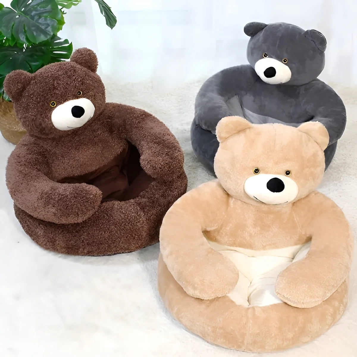 Plüsch-Haustierbett – SnuggleNest