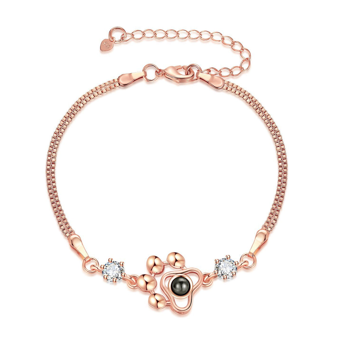 Personalisiertes Pfoten-Foto-Projektions-Andenkenarmband