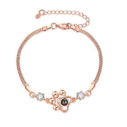 Personalisiertes Pfoten-Foto-Projektions-Andenkenarmband