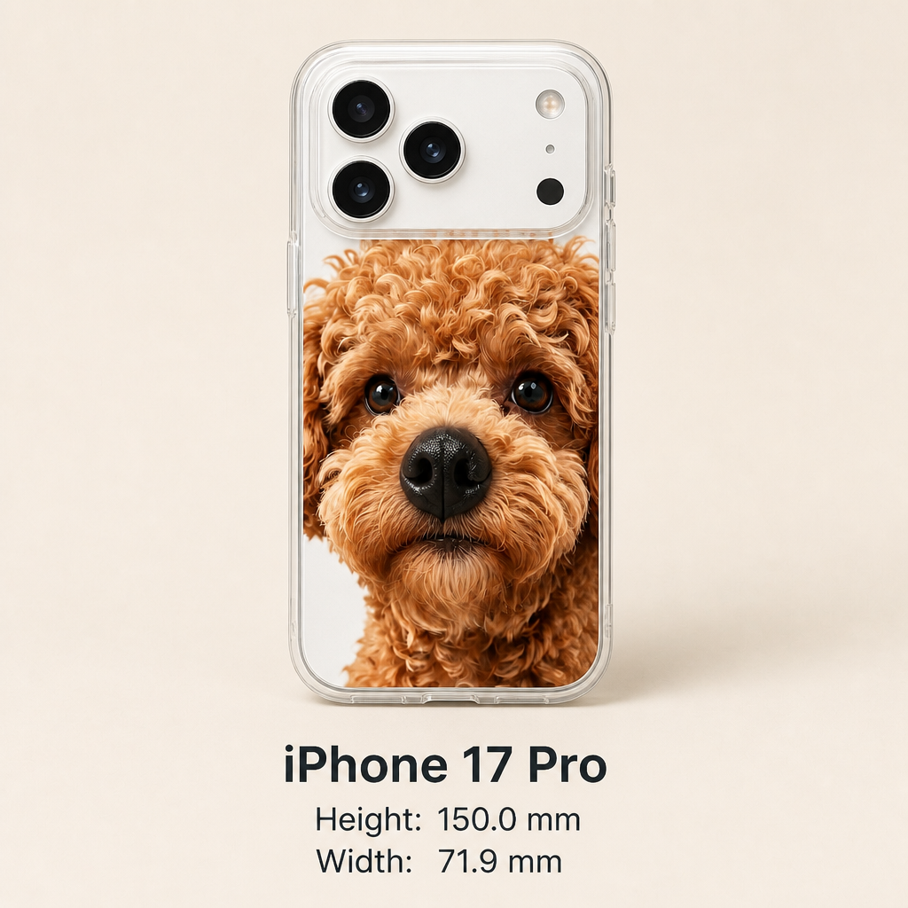 Personalisierte Haustier-Fotohülle mit 3D-Quetschnase
