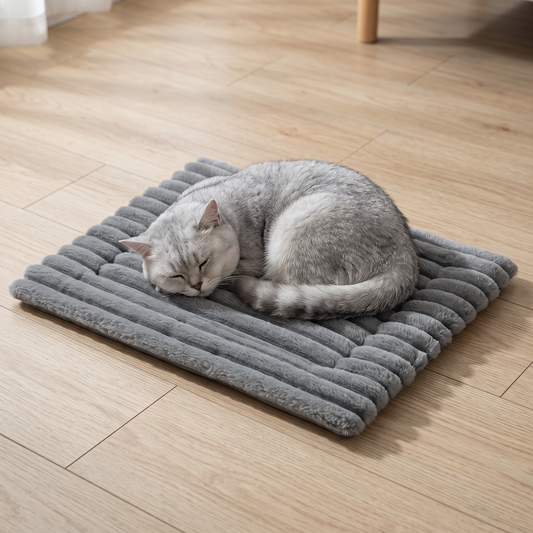 Selbstwärmende Haustiermatte für Katzen & Hunde – Leise, rutschfest & ohne Strom
