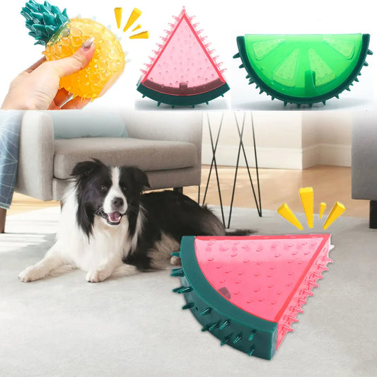 Kühlendes Hunde Kauspielzeug im Fruchtdesign