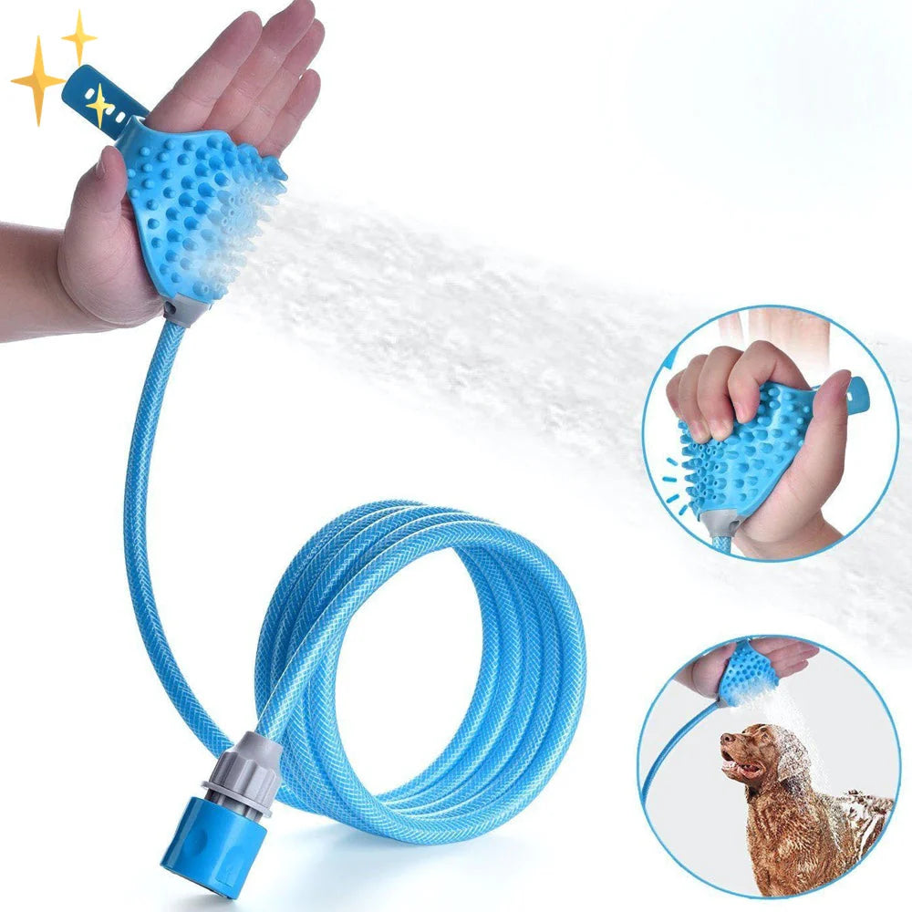 PetClean-Handschuh mit integriertem Bürsten- und Schlauchanschluss