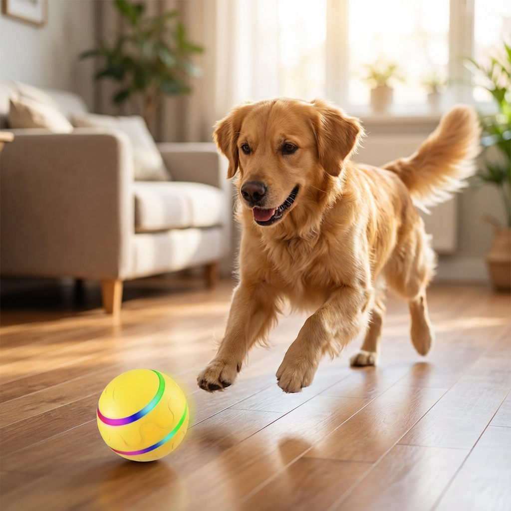Robuster und Langlebiger Selbstrollender Hunde Spielball