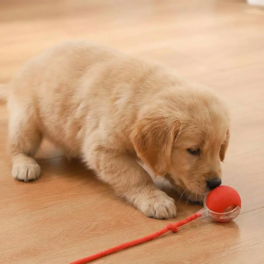 Interaktiver Spielball mit Schwanz für Hunde