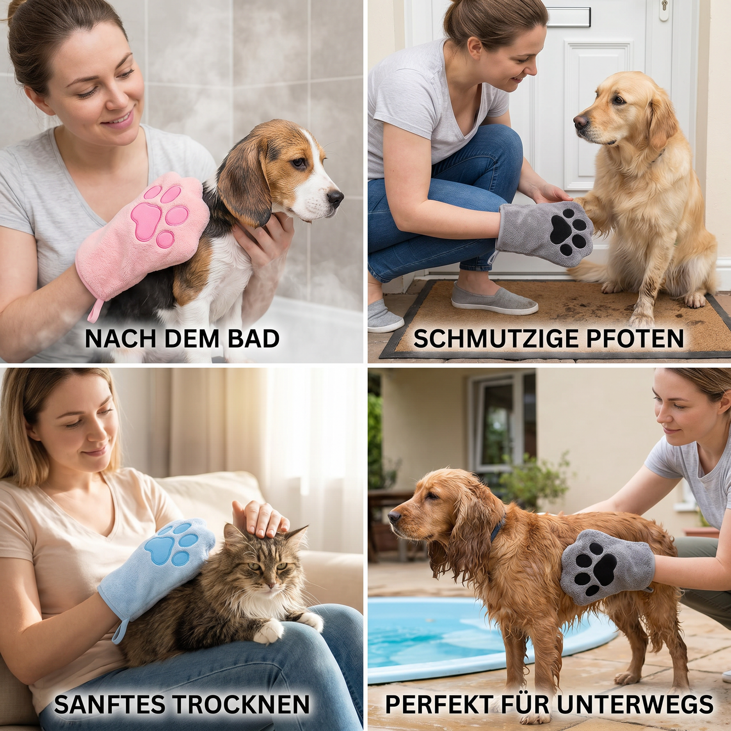 Schnelltrocknendes Handtuch für Haustiere