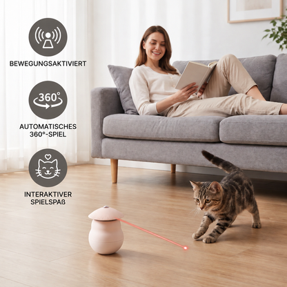 Automatisches bewegungsaktiviertes Laser-Spielzeug für Katzen