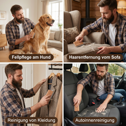 2-in-1-Kamm zur Fellpflege und Haarentfernung für Tierfell, Möbel und Textilien
