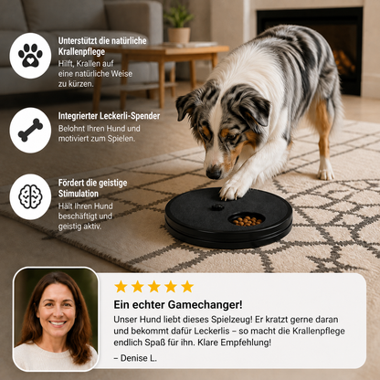 3-in-1 Interaktives Kratzspielzeug für Hunde mit Leckerli-Spender