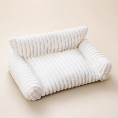 Flauschiges Wolken-Katzensofa mit weichen Seitenpolstern & Waschbarem