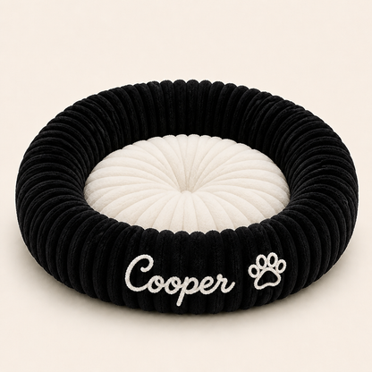 Personalisiertes Rundes Flauschiges Hundebett