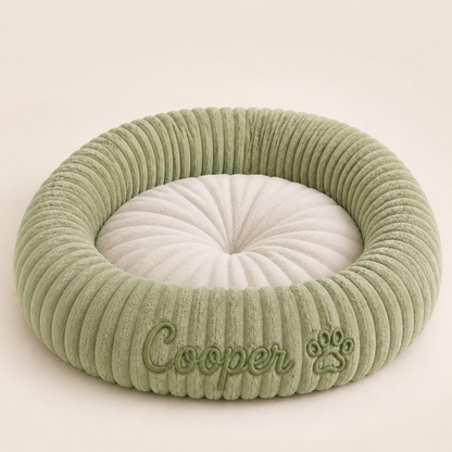 Personalisiertes Rundes Flauschiges Hundebett