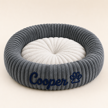 Personalisiertes Rundes Flauschiges Hundebett