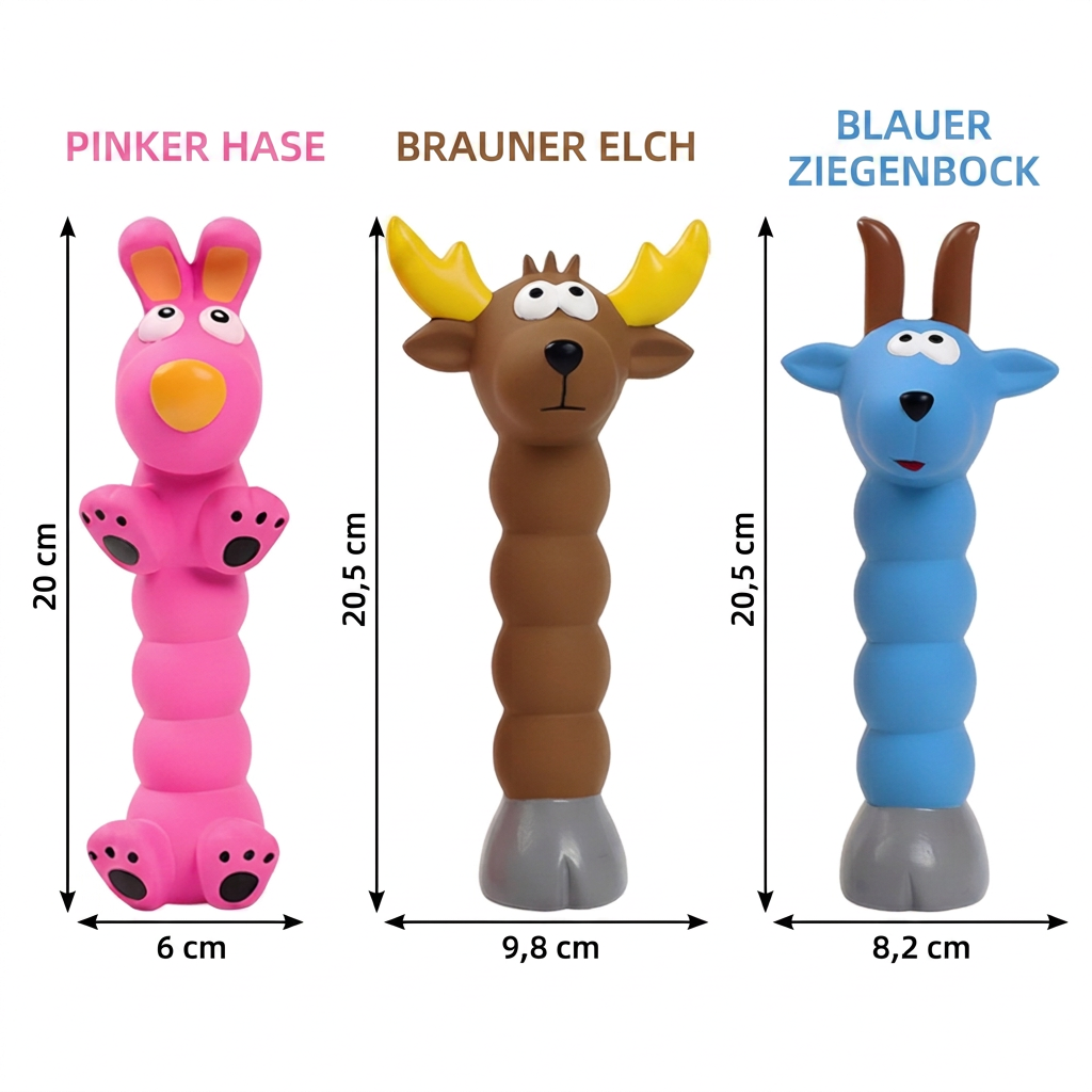 Flexibles Hundekauspielzeug in Tierform