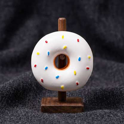 Buntes Donut-Quietschspielzeug für Hunde