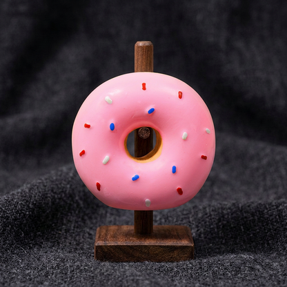 Buntes Donut-Quietschspielzeug für Hunde