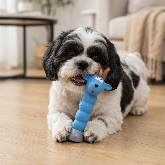 Flexibles Hundekauspielzeug in Tierform