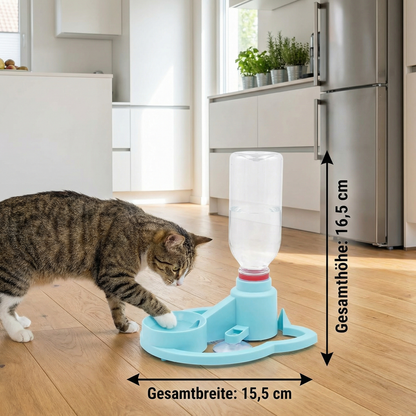 Automatischer Haustier-Wasserspender Stromlos, Kippfest und Perfekt für Unterwegs