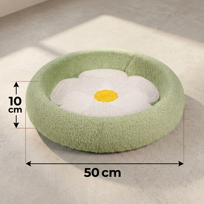 Blumen-Kratzbaum für Katzen – Gemütliche 2-in-1-Kratz-Lounge
