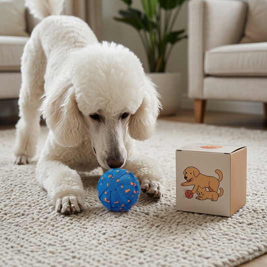 Interaktiver, wiederaufladbarer Hundeball – intelligentes Roll- und Zahnpflege-Kauspielzeug