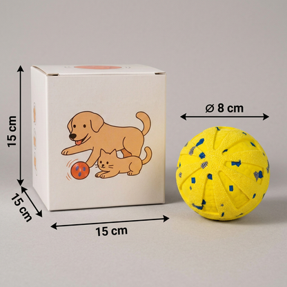 Interaktiver, wiederaufladbarer Hundeball – intelligentes Roll- und Zahnpflege-Kauspielzeug