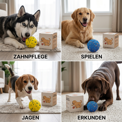 Interaktiver, wiederaufladbarer Hundeball – intelligentes Roll- und Zahnpflege-Kauspielzeug