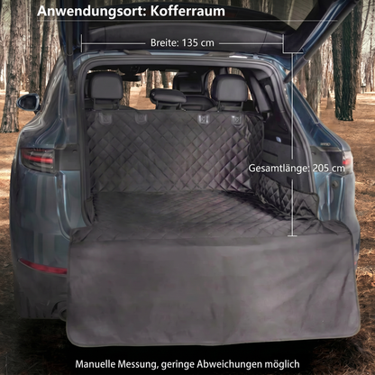 Wasserdichte SUV-Ladeflächenauskleidung für Hunde mit Stoßstangenklappe