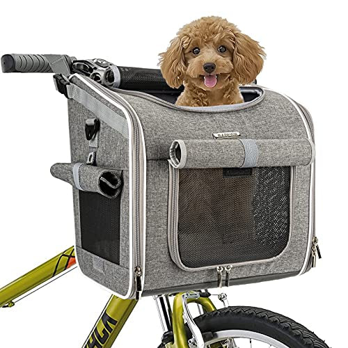 hundetasche für fahrradlenker 3-in-1 Hunde Transporttasche für Fahrräder – tier-herzen