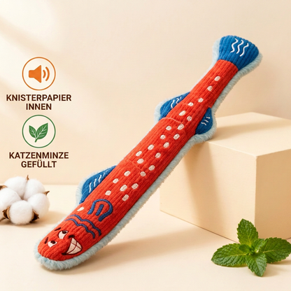 Katzenminze-Knistern-Kicker-Spielzeug – Plüsch-Katzenspielzeug zum Treten und Kuscheln