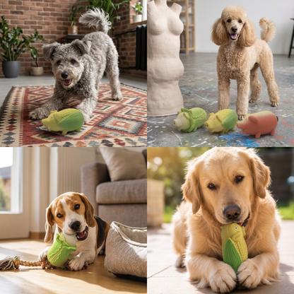 Robustes Quietschspielzeug aus Latex im Bauernhof-Design für Hunde