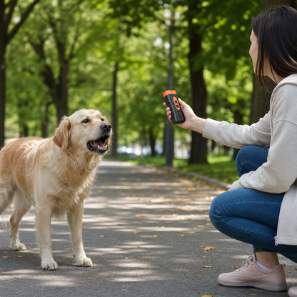 Anti-Bell-Ultraschallgerät für Hunde – Sanfte Trainingshilfe Mobil & Wiederaufladbar